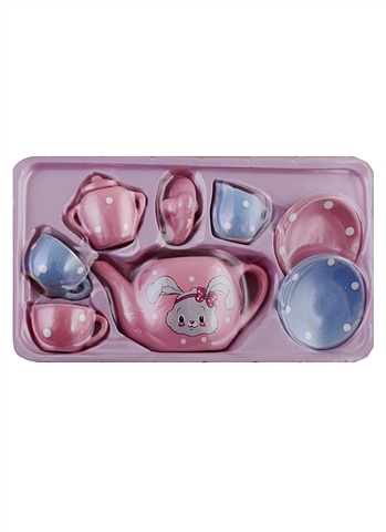 Набор фарфоровой посуды Зайка, 9 предметов набор фарфоровой детской посуды машинки синий из 2х предметов