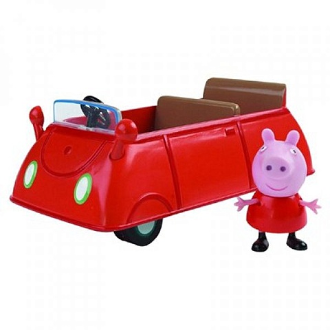 Игровой набор Машина Пеппы (фигурка Пеппы, автомобиль) фигурка неваляшка бабушка пеппы