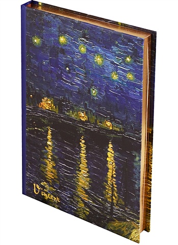 Блокнот Ван Гог. Звёздная ночь над Роной printio тетрадь на скрепке звёздная ночь над роной винсент ван гог