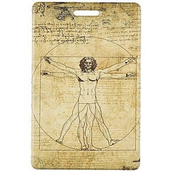 Чехол для карточек Леонардо да Винчи Витрувианский человек