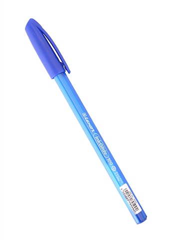 цена Ручка шариковая синяя InkGlide 100 Icy 0,7мм, корпус ассорти, Luxor