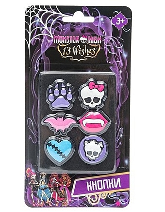 Кнопки Centrum Monster High с резиновыми головками monster high коллекция наклеек розовая