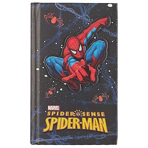 Записная книжка А6 80*130 56л Spiderman выб.УФ-лак, вырубн.фигурка цена и фото
