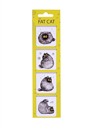 Магнитные закладки «Fat cat», 4 штуки цена и фото