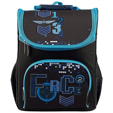 Ранец школьный «Камуфляж пиксель с нашивками», 36 x 28 см прозрачный рюкзак ранец для закусок сумка для игрушек школьный ранец пляжная сумка лазерный голографический школьный портфель