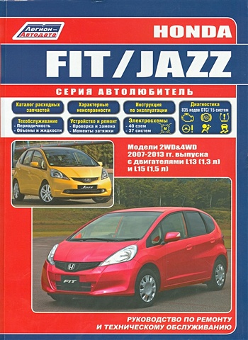 carbon fiber headlight eyelids eyebrows for 2003 2007 honda jazz fit Honda Fit / Jazz. Модели 2007-2013 гг. выпуска с бензиновыми двигателями L13 (1,3 л.) и L15 (1,5 л.). Руководство по ремонту и техническому обслуживанию