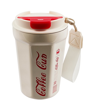 Термостакан Coffee Cup (пластик/металл) (350мл) именной термостакан подарок мужу