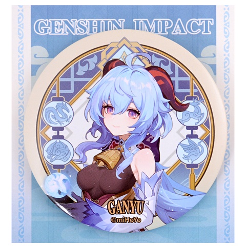 цена Значок Genshin Impact Liyue Harbour Character Can Badge Ganyu