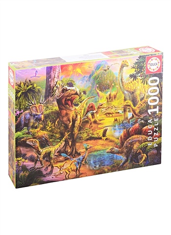 Пазл Земля динозавров, 1000 деталей