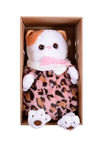 Мягкая игрушка Ли-Ли в леопардовой шубке (27 см) мягкая игрушка ли ли в вязаной кофте 27 см