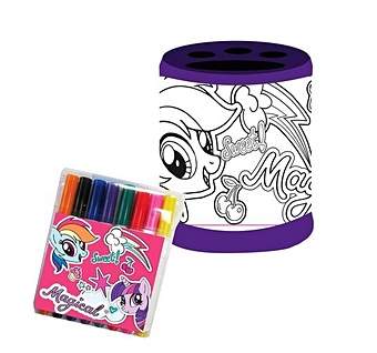 цена Centrum, Набор раскрась подставку My Little Pony (фломастеры 12 цветов, подставка)
