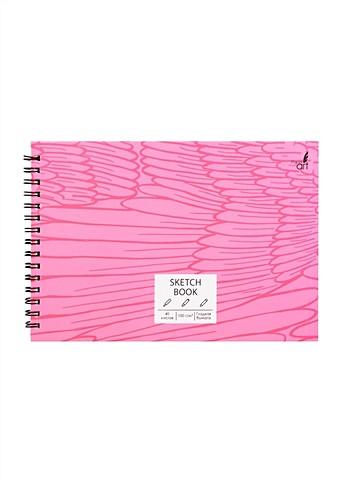 Скетчбук А5 40л SKETCHBOOK. Розовый фламинго, 100г/м2, евроспираль скетчбук sketchbook ups а5 60 листов