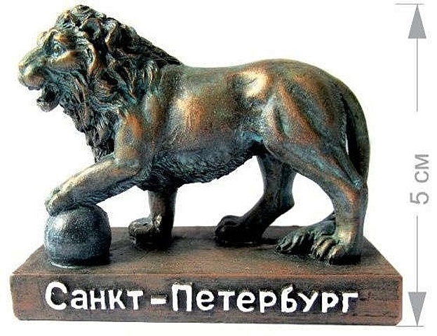 Фигурка полистоун СПБ. Скульптура Лев скульптура фигурка статуэтка бронза пантера на камне малая