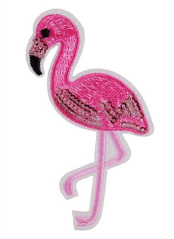 Термонаклейки Фламинго с блестками, 8х11см жидкий чехол с блестками фламинго на гавайских листах на xiaomi mi a1 сяоми м1 а1