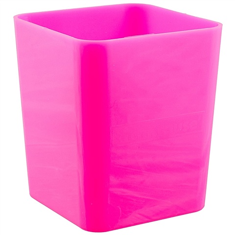 Стакан для пишущих принадлежностей Base, Neon Solid, пластик, розовый подставка пластиковая erichkrause base neon solid розовый