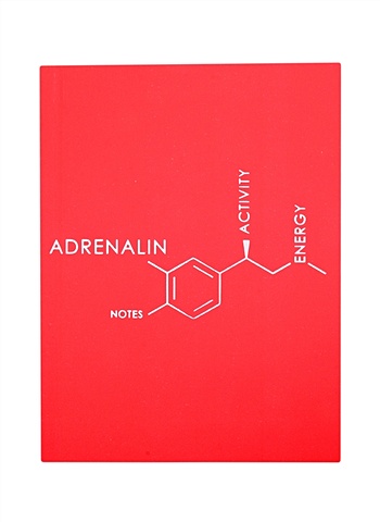 Записная книжка А6 80л лин. Molecule. Adrenalin интеграл.переплет, Soft Touch, тиснение серебр.фольгой