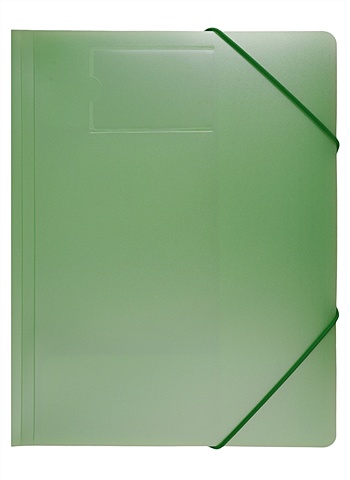 Папка на резинке A4 Gems зеленый, пластик 0,5мм