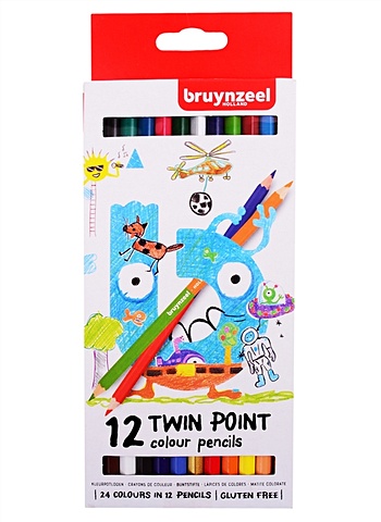 Набор двуцветных карандашей Bruynzeel 12шт., Bruynzeel