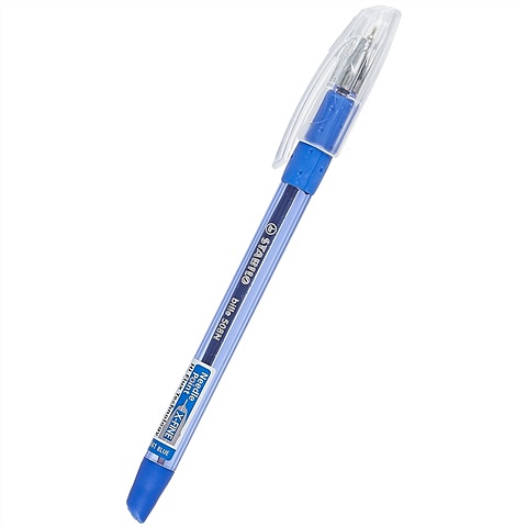 Ручка шариковая синяя Bille 0,5мм, STABILO ручка шариковая stabilo excel синяя