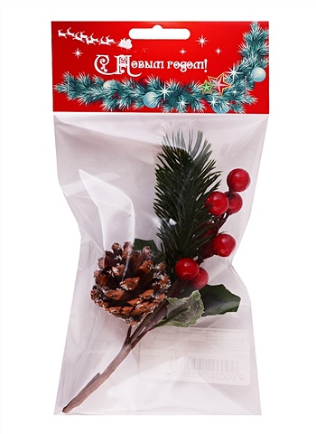 Рождественский букетик с шишкой фигурка мышка с шишкой 8 см