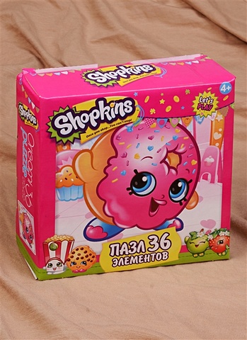 Пазл 36А Shopkins D`lish Donut ароматизированная кукла berri d lish берри д лиш