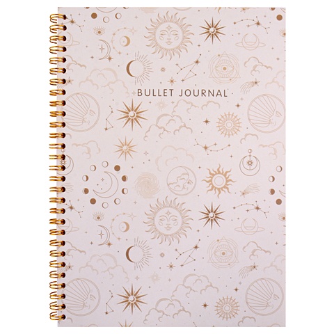 Книга для записей А5 120л. тчк. Bullet Journal (эзотерический светлый) книга для записей а5 120л тчк bullet journal
