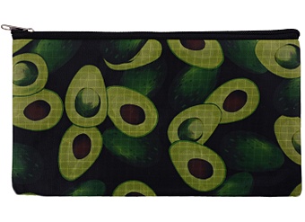 Пенал-косметичка Avocado black 21*12, ткань, подклад