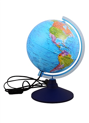 Глобус D21см политический, интерактивный, с подсветкой, виртуал.очки, Глобен глобус globen глобен d 210мм серия классик политический с подсветкой