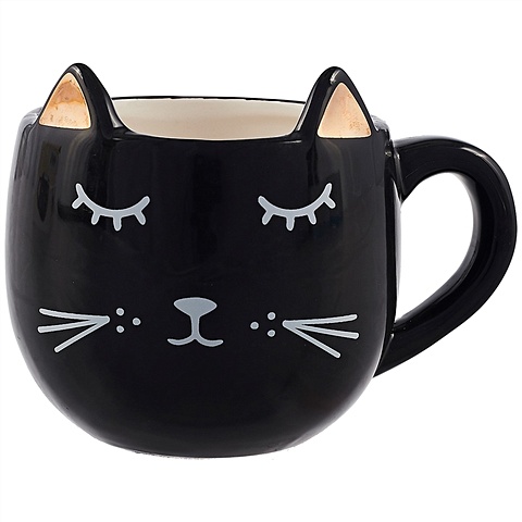 кружка котик выпью кофе и за работу 330 мл Кружка «Котик с закрытыми глазками», 400 мл