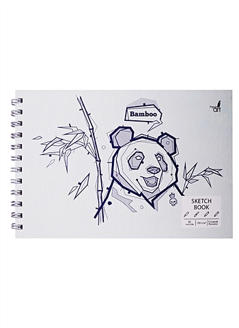 Скетчбук А5+ 80л SKETCHBOOK. Panda book белый офсет, 120г/м2, 7БЦ скетчбук а5 80л sketchbook panda book белый офсет 120г м2 7бц