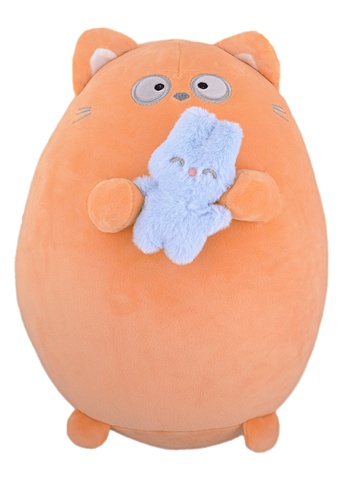 Мягкая игрушка Котик с кроликом (34 х 29) мягкая игрушка коала на спине 50х21 12 35011 ppb003n