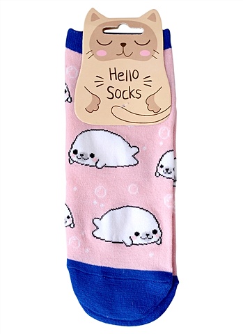 Носки Hello Socks Тюлени (36-39) (текстиль) носки hello socks зверюшки в горошек 36 39 текстиль 12 30495 110