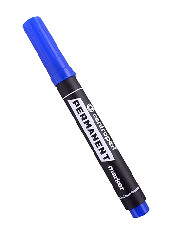 Маркер перманентный синий, 1-4,6мм, скош., Centropen маркер для ohp перманентный 0 6 мм centropen 2636 цвет синий