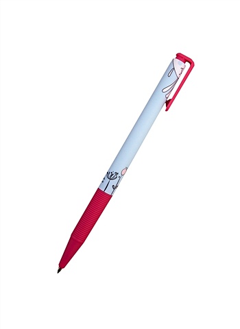 ручка шариковая авт синяя розовая кошечка 0 5 мм brunovisconti Ручка шариковая авт. синяя BunnyFlowers, 0,7 мм