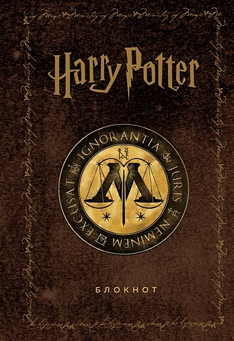 Блокнот Гарри Поттер Министерство магии (144 стр) гибемот брелоки гарри поттер металлические волшебные палочки 2 штуки