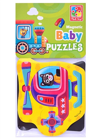 мягкие магнитные baby puzzle львенок и обезьянка Мягкие магнитные Baby puzzle Транспорт