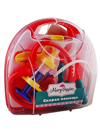 Медицинский набор Скорая помощь в чемоданчике игровой набор mery poppins скорая помощь 7 предметов