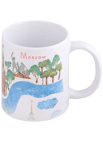 цена Кружка Карта Москвы (керамика) (330мл) (mug101) (Magniart)