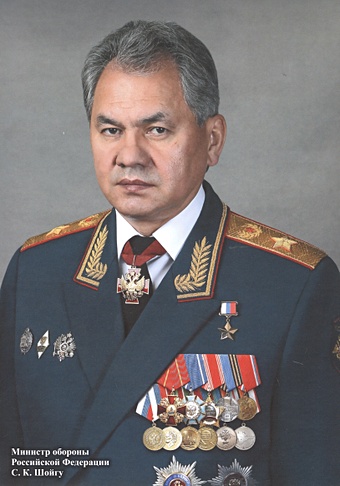 Портрет министра обороны РФ С. К. Шойгу