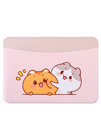 чехол для карточек kawaii котик с сердечком Чехол для карточек горизонтальный Kawaii Котики