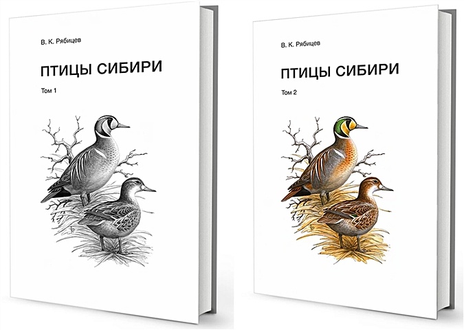 Рябицев В. Птицы Сибири (комплект из 2 книг)