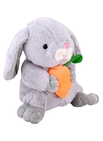 Мягкая игрушка Зайка с морковкой мягкая игрушка кролик с морковкой цвет белый