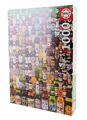 Пазл 1000 деталей Коллекция бутылок пива