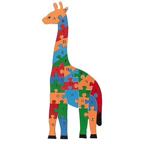 Деревянный пазл «Жираф» деревянный алфавит пазл жираф обучение 123 с красочный большой