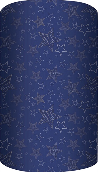 бумага упаковочная крафтовая звезды золотая краска 70 × 100 см Бумага упаковочная 70*100см Звезды супергладкая, инд.уп.