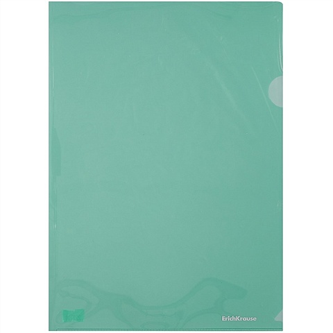 цена Папка-уголок А4 Glossy Classic пластик, зеленый, Erich Krause