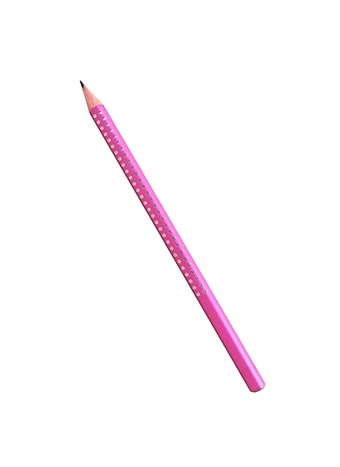 Карандаш ч/гр SPARKLE В, трехгранный, жемчужный розовый, Faber-Castell карандаш ч гр с ластиком castell 9000 в faber castell