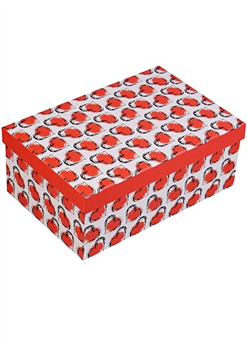цена Коробка подарочная Hearts, 21*14*8.5см
