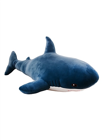 Мягкая игрушка Акула, синяя, 60 см