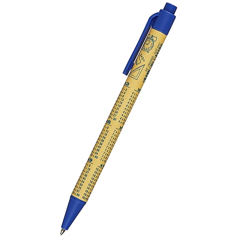 Ручка шариковая авт. синяя Таблица умножения, 0,7 мм ручка шариковая авт синяя 0 5мм inity